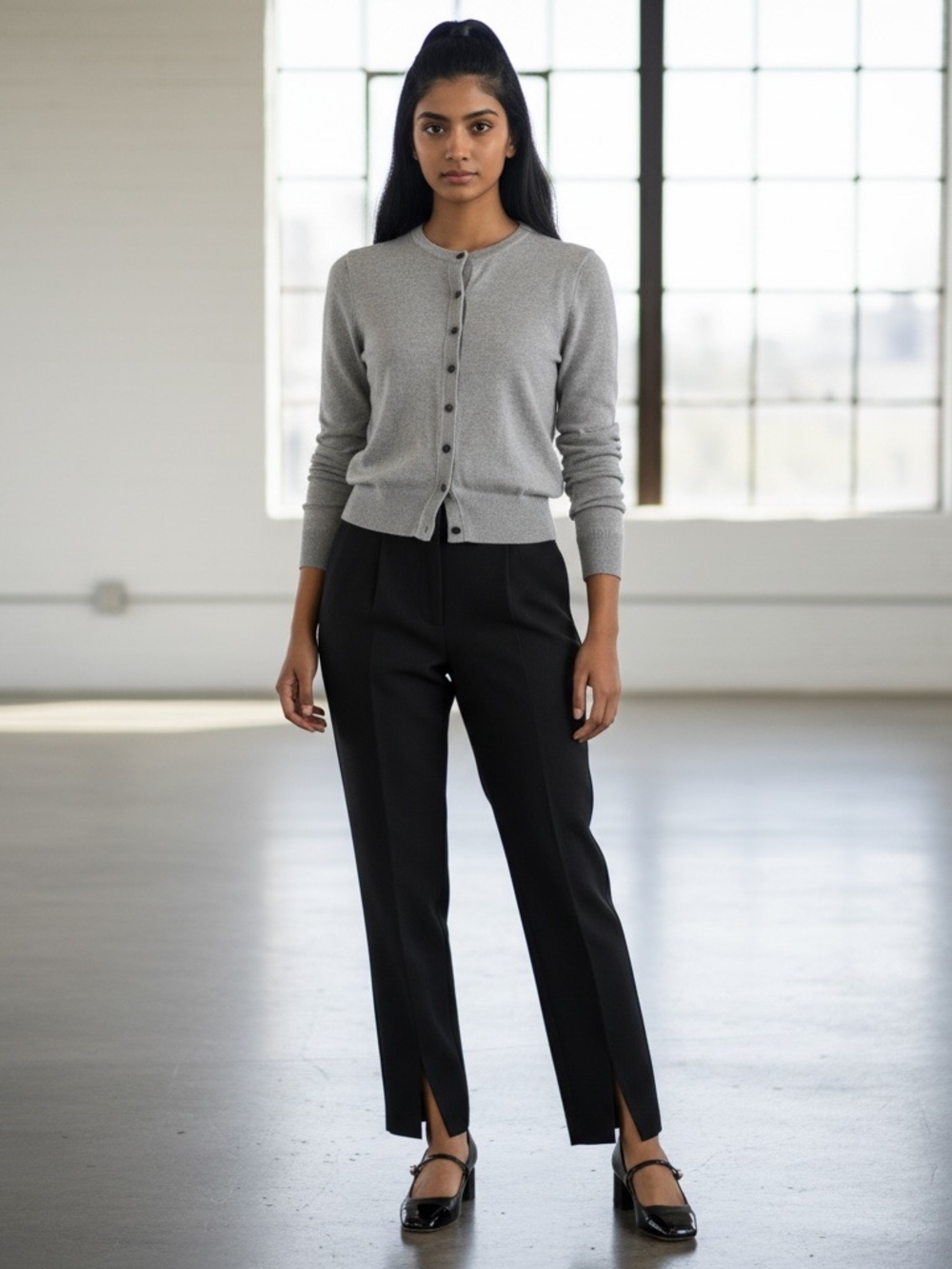 Derek Lam New York straight leg split hem pants size 8